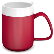 Thermobecher rot, 260 ml, inkl. unauffälligem Trinkdeckel