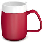 Thermobecher rot, 260 ml, inkl. unauffälligem Trinkdeckel