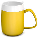 Thermobecher gelb, 260 ml, inkl. unauffälligem Trinkdeckel
