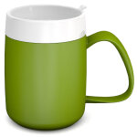 Thermobecher grün, 260 ml, inkl. unauffälligem Trinkdeckel