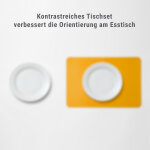 Tischset Antirutsch gelb, 40 x 28 cm