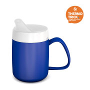 Thermobecher blau, 260 ml, inkl. Trinkdeckel mit...