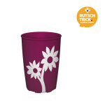 Trinkbecher brombeer mit Antirutsch-Blume, 220 ml