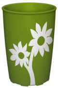 Trinkbecher grün mit Antirutsch-Blume, 220 ml