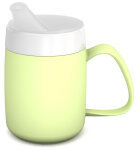 Thermobecher nachtleuchtend, 260 ml, inkl. Trinkdeckel mit Mundstück kleine Öffnung ø 5 mm