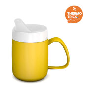 Thermobecher gelb, 260 ml, inkl. Trinkdeckel mit...