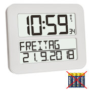 Digitale Funkuhr TIMELINE MAX, wei, ohne Batterien